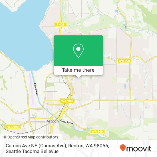 Mapa de Camas Ave NE (Camas Ave), Renton, WA 98056