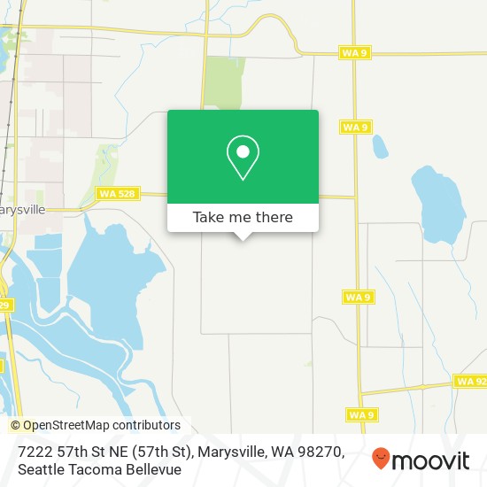 Mapa de 7222 57th St NE (57th St), Marysville, WA 98270