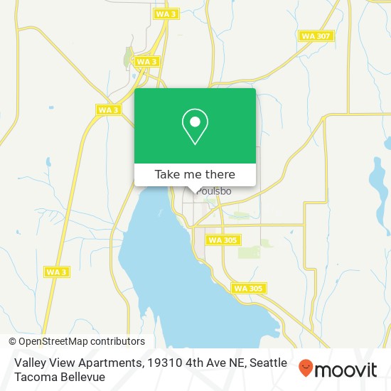 Mapa de Valley View Apartments, 19310 4th Ave NE