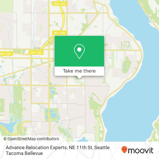 Mapa de Advance Relocation Experts, NE 11th St