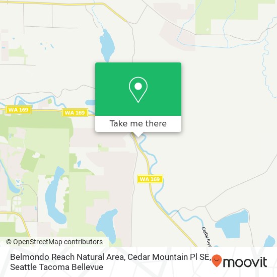 Mapa de Belmondo Reach Natural Area, Cedar Mountain Pl SE