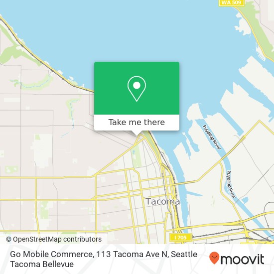 Mapa de Go Mobile Commerce, 113 Tacoma Ave N