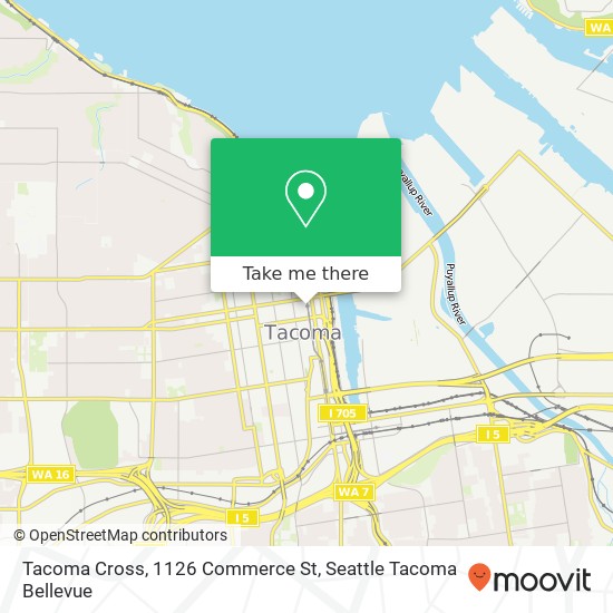 Tacoma Cross, 1126 Commerce St map