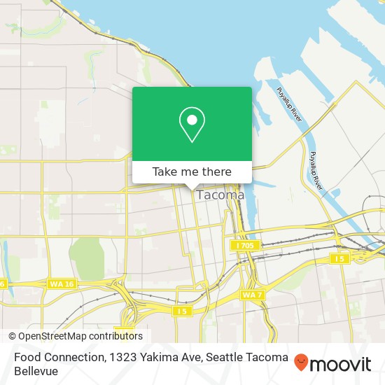 Food Connection, 1323 Yakima Ave map