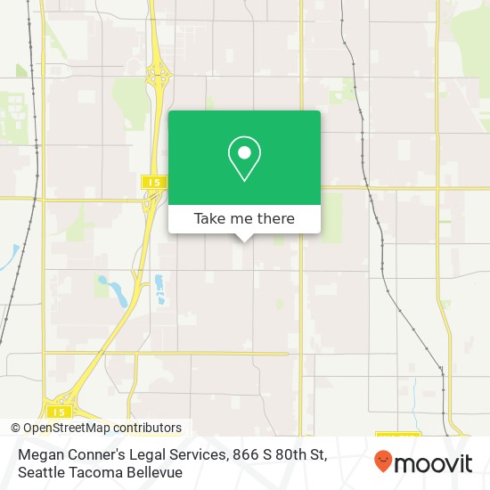 Megan Conner's Legal Services, 866 S 80th St map