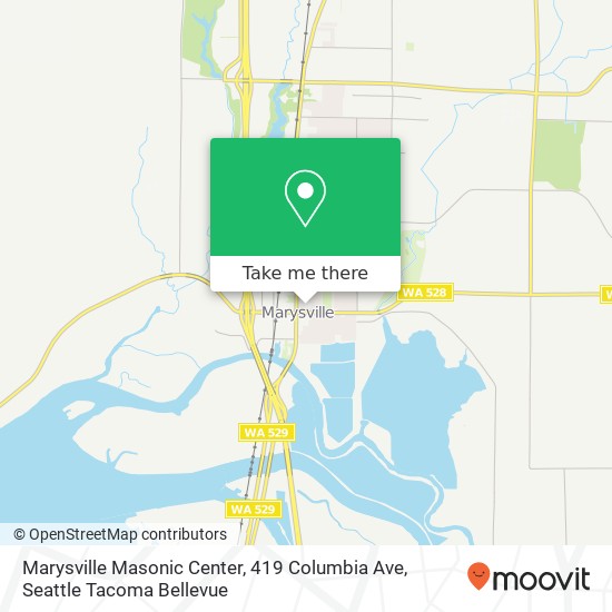Marysville Masonic Center, 419 Columbia Ave map