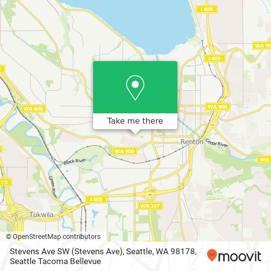Stevens Ave SW (Stevens Ave), Seattle, WA 98178 map