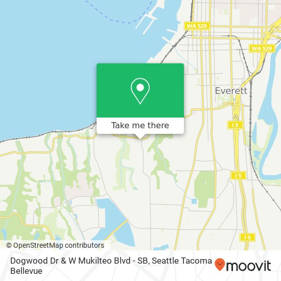 Dogwood Dr & W Mukilteo Blvd - SB map