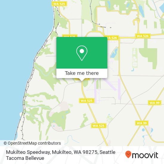 Mapa de Mukilteo Speedway, Mukilteo, WA 98275