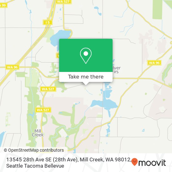 Mapa de 13545 28th Ave SE (28th Ave), Mill Creek, WA 98012