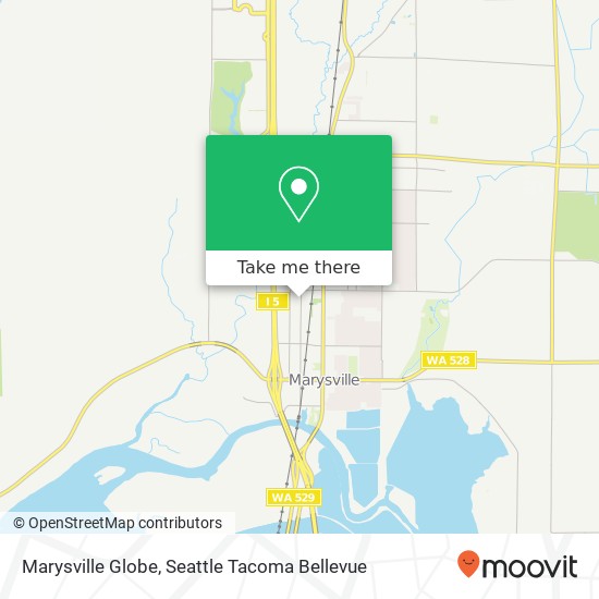 Marysville Globe map