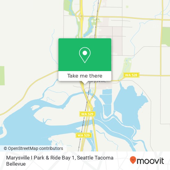 Mapa de Marysville I Park & Ride Bay 1