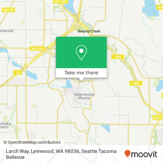 Larch Way, Lynnwood, WA 98036 map