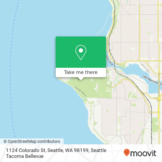 Mapa de 1124 Colorado St, Seattle, WA 98199