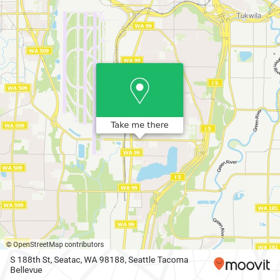 Mapa de S 188th St, Seatac, WA 98188