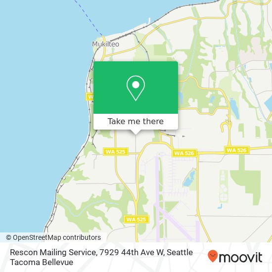 Mapa de Rescon Mailing Service, 7929 44th Ave W