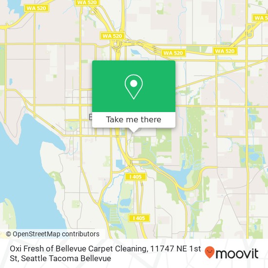 Mapa de Oxi Fresh of Bellevue Carpet Cleaning, 11747 NE 1st St