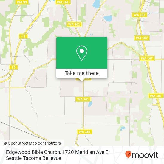 Mapa de Edgewood Bible Church, 1720 Meridian Ave E