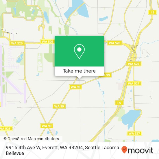 Mapa de 9916 4th Ave W, Everett, WA 98204