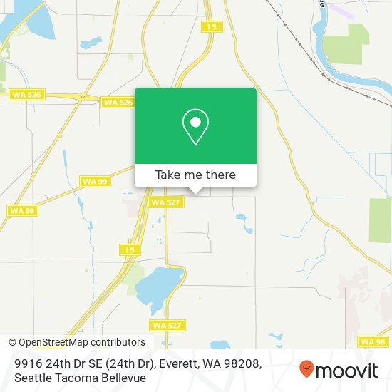 Mapa de 9916 24th Dr SE (24th Dr), Everett, WA 98208
