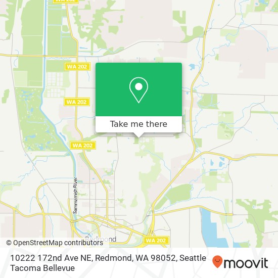 Mapa de 10222 172nd Ave NE, Redmond, WA 98052