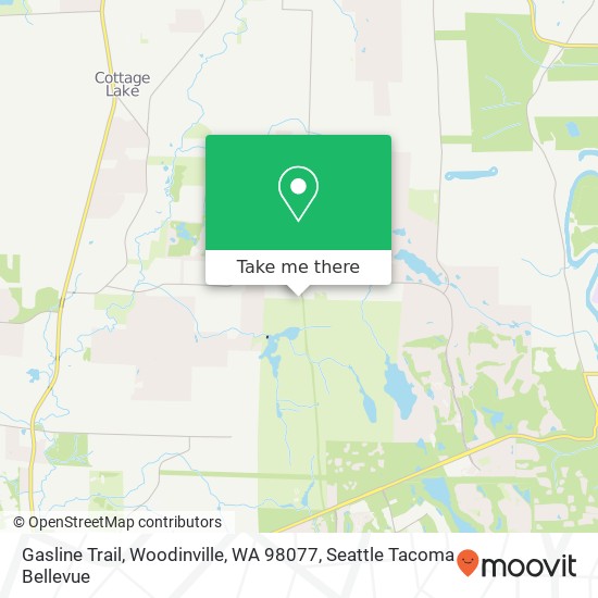 Mapa de Gasline Trail, Woodinville, WA 98077