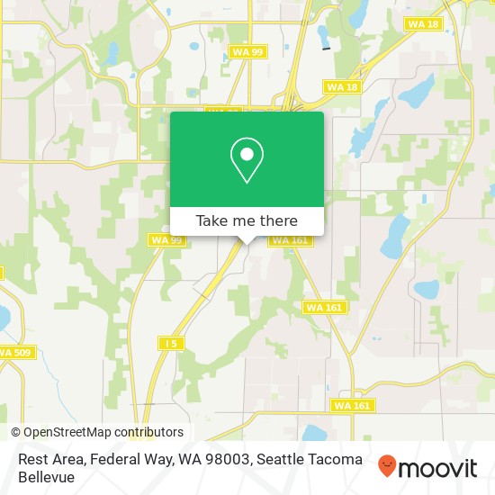 Mapa de Rest Area, Federal Way, WA 98003