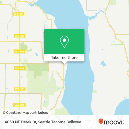 Mapa de 4050 NE Derek Dr, Bremerton, WA 98311