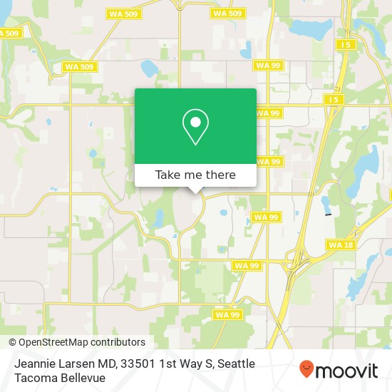 Mapa de Jeannie Larsen MD, 33501 1st Way S