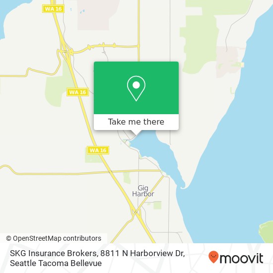 SKG Insurance Brokers, 8811 N Harborview Dr map