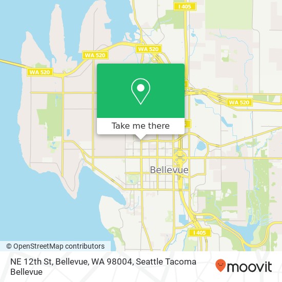 NE 12th St, Bellevue, WA 98004 map
