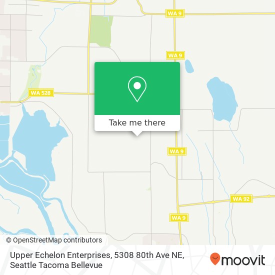 Mapa de Upper Echelon Enterprises, 5308 80th Ave NE