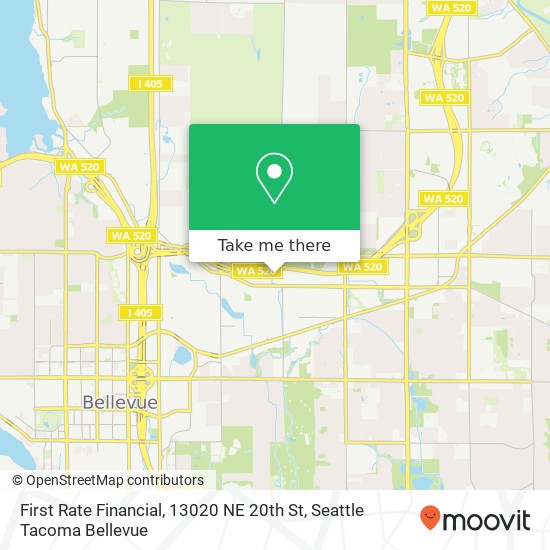 Mapa de First Rate Financial, 13020 NE 20th St