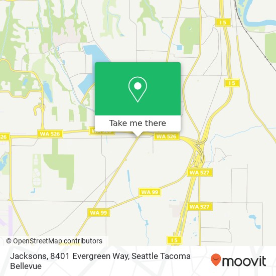 Jacksons, 8401 Evergreen Way map