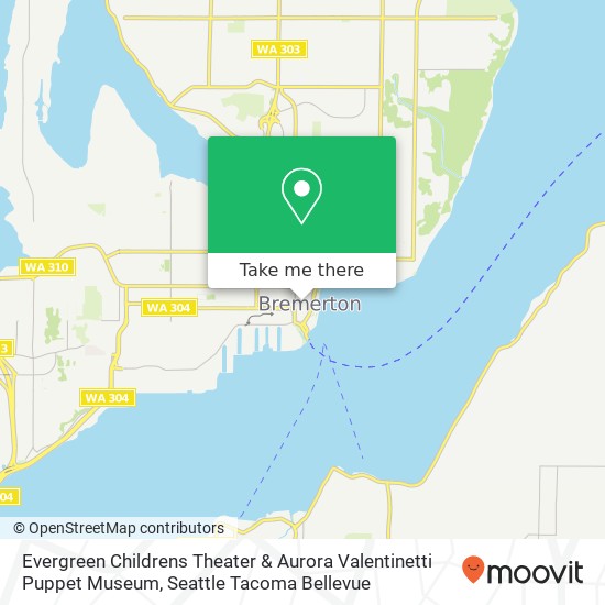 Evergreen Childrens Theater & Aurora Valentinetti Puppet Museum map