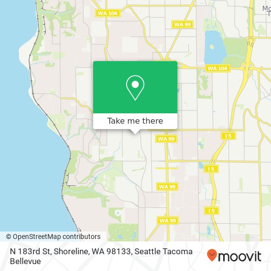 N 183rd St, Shoreline, WA 98133 map