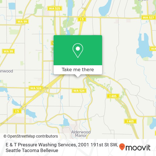 Mapa de E & T Pressure Washing Services, 2001 191st St SW