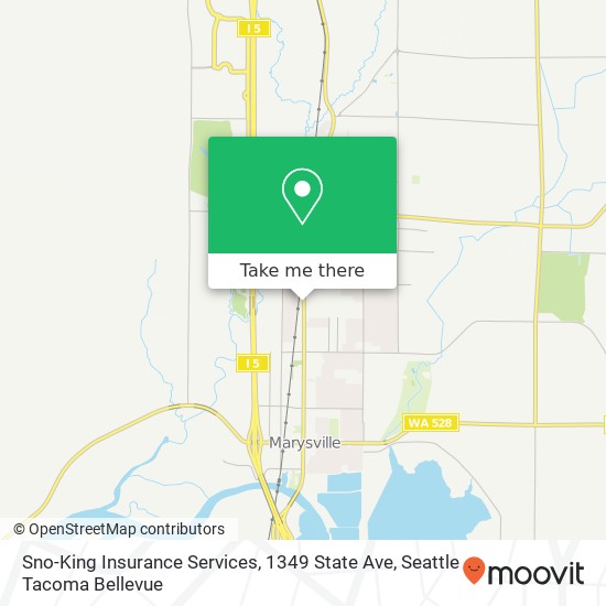 Mapa de Sno-King Insurance Services, 1349 State Ave