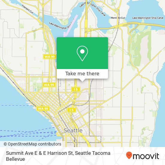 Mapa de Summit Ave E & E Harrison St