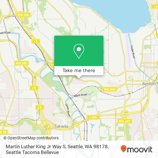 Mapa de Martin Luther King Jr Way S, Seattle, WA 98178