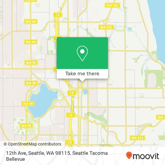 Mapa de 12th Ave, Seattle, WA 98115