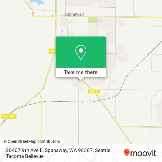 20407 9th Ave E, Spanaway, WA 98387 map