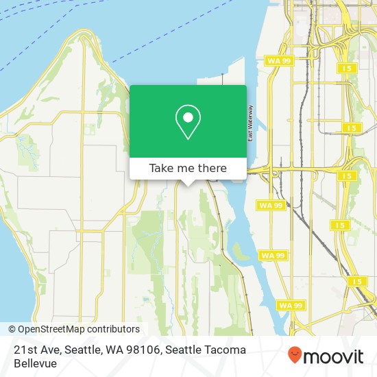 Mapa de 21st Ave, Seattle, WA 98106