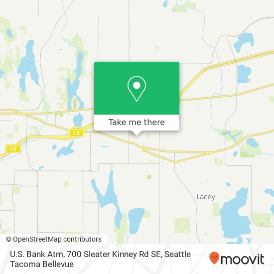 Mapa de U.S. Bank Atm, 700 Sleater Kinney Rd SE