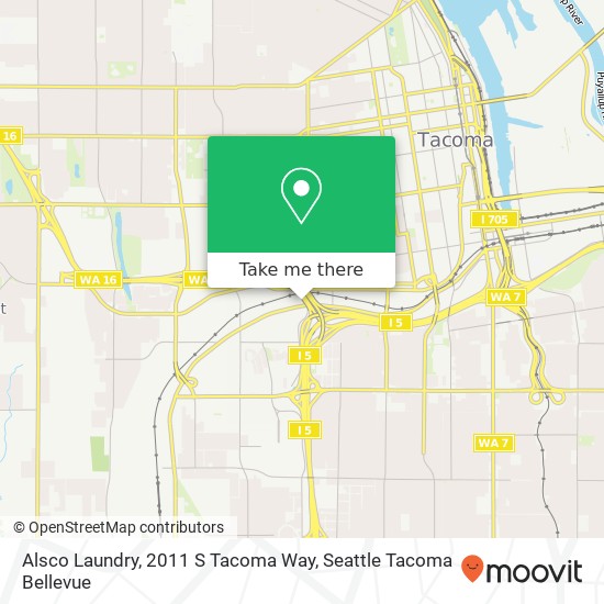 Mapa de Alsco Laundry, 2011 S Tacoma Way