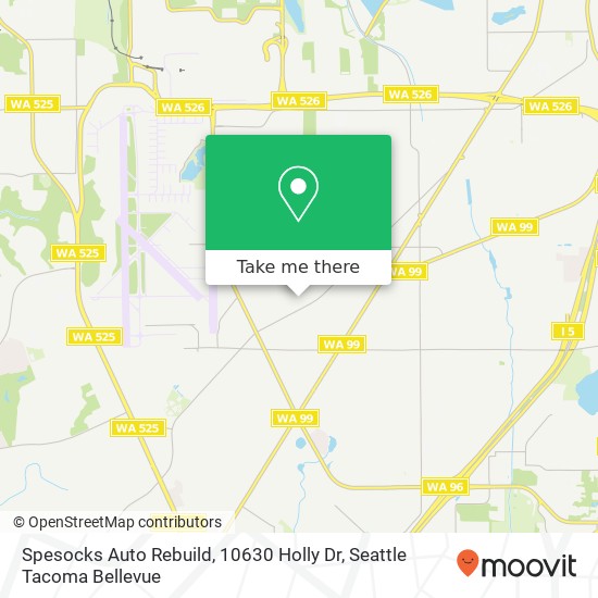 Mapa de Spesocks Auto Rebuild, 10630 Holly Dr