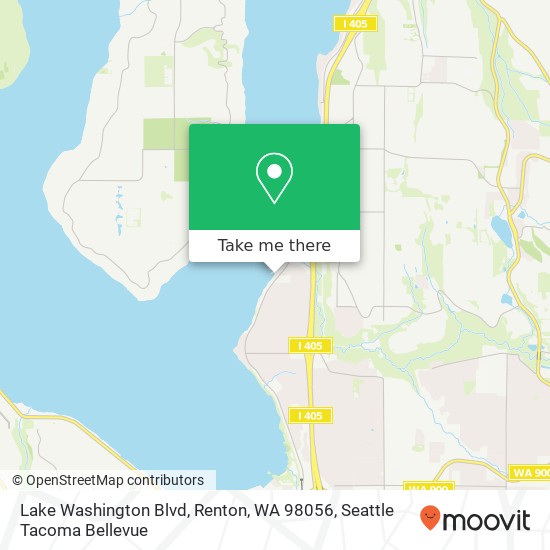 Mapa de Lake Washington Blvd, Renton, WA 98056