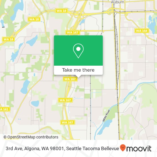 Mapa de 3rd Ave, Algona, WA 98001