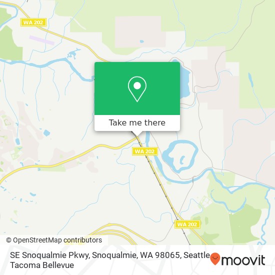 Mapa de SE Snoqualmie Pkwy, Snoqualmie, WA 98065