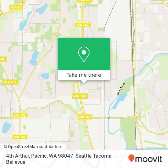 Mapa de 4th Arthur, Pacific, WA 98047